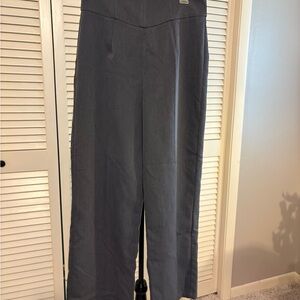 Commense Charcoal Wide Leg Pants